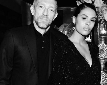The model Tina Kunakey is the wife of a French actor, Vincent Cassel.
